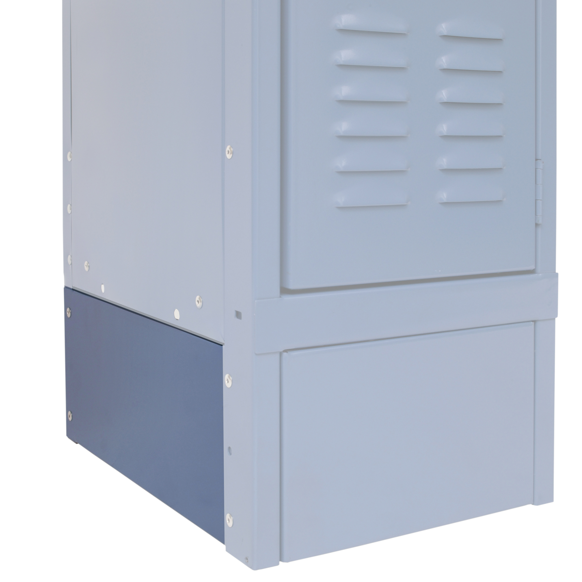 Hallowell, Closed Side Base for locker, Height 6 in, Width 0 in, Color Blue, Model# KCSB12MB